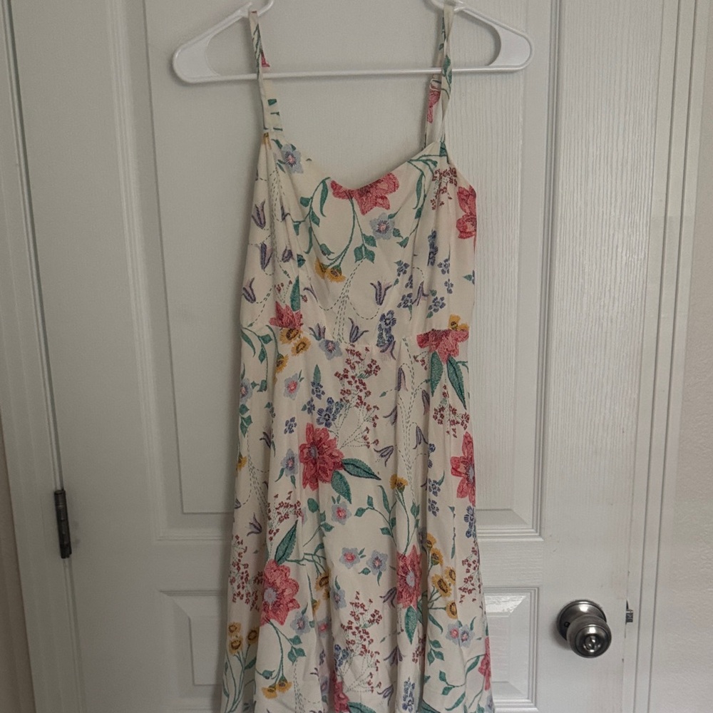 Old Navy Floral Mini Dress - White, Pink, Green